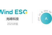 嫁给养父光峰科技再获Wind ESG A级评级 创新驱动绿色科技典范