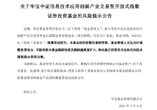 逐“光”而行？信创新晋“吸金大户”，562030叒现天量，基金公司紧急提示风险！金融科技(🔂)突然变脸，什么原(🎁)因