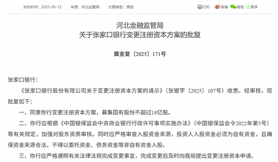 时隔半年再定增！张家口银行频频(🌩)补充资本背后，盈利能力亟待改善